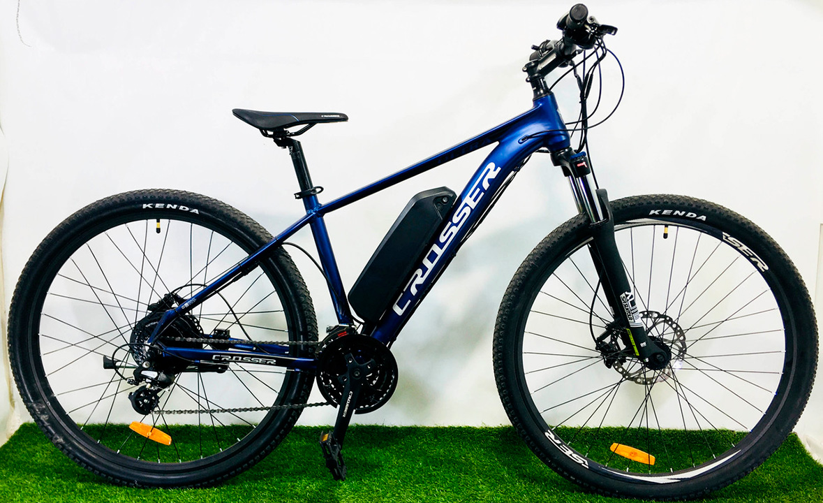 Фотография Электровелосипед Crosser Ultra Hydraulic 29" 750W+Pass 2021 размер L Фиолетовый